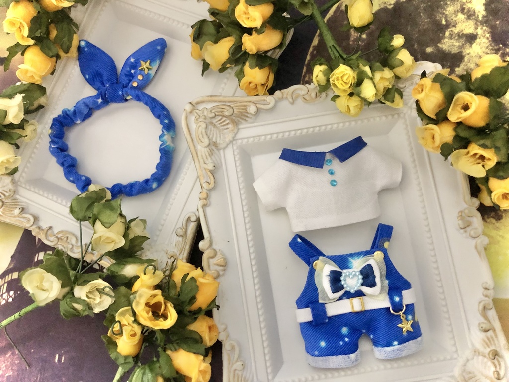 "bling-bling"starry night dress&overalls