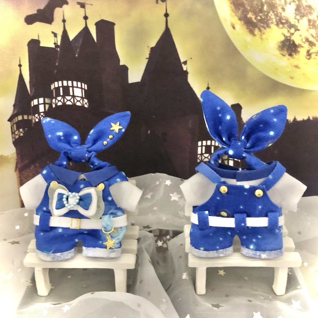 "bling-bling"starry night dress&overalls