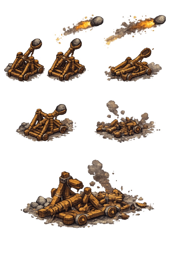 ゲーム素材 カタパルト SpriteSheet