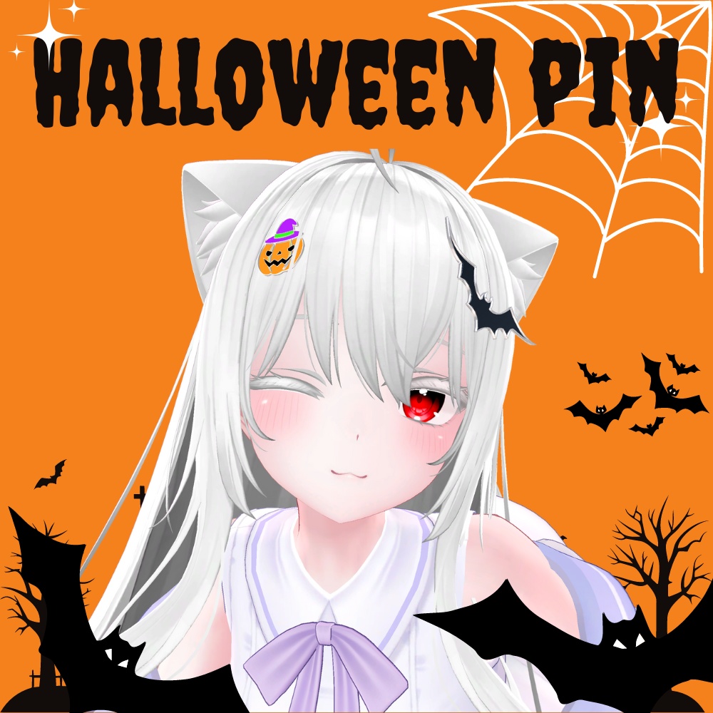 【VRC想定】Halloween pin