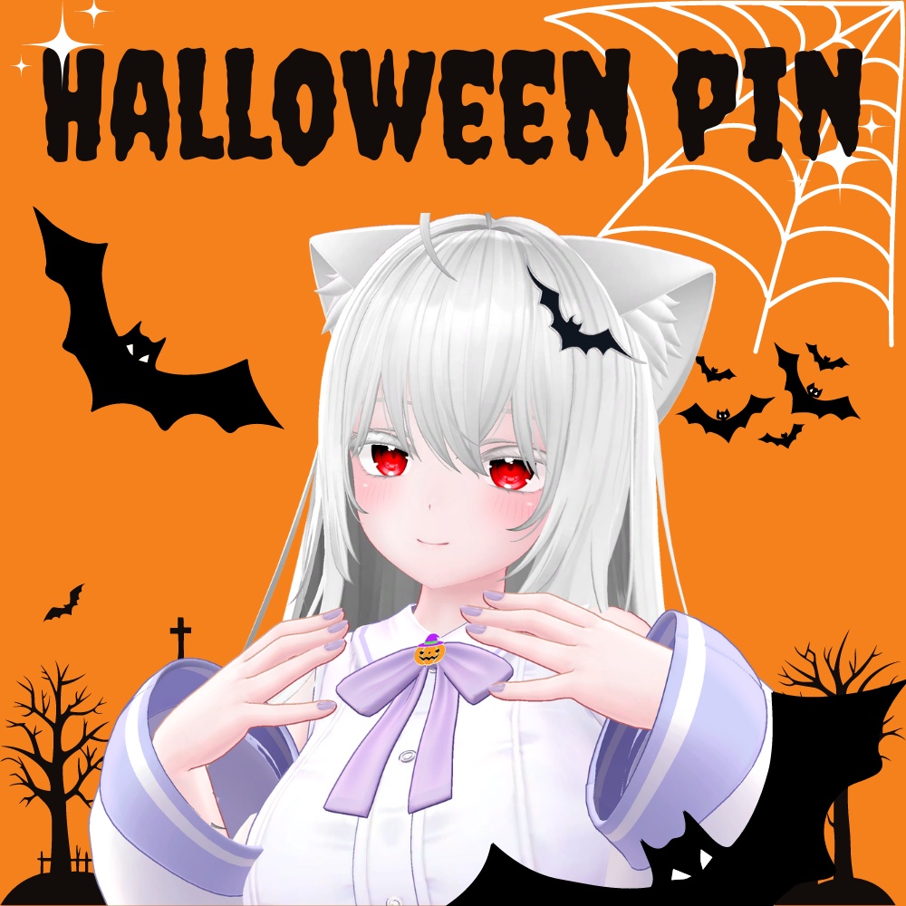 【VRC想定】Halloween pin