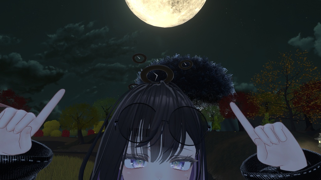 【VRChat想定】Clock Halo