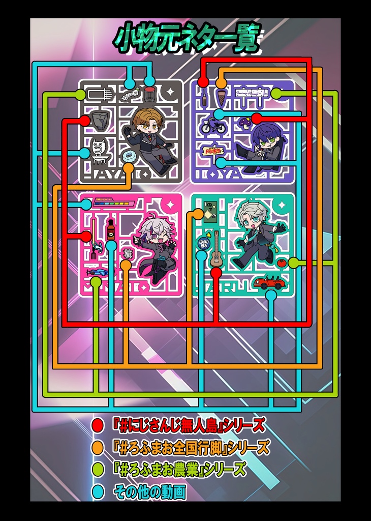 【非公式】ろふまおプラモ風アクリルキーホルダー