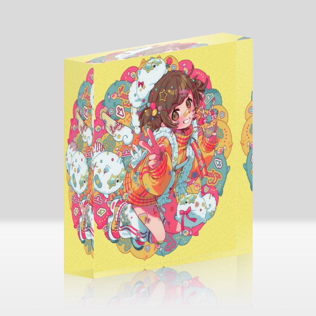 らりちゃんねる2周年記念アクリルブロック