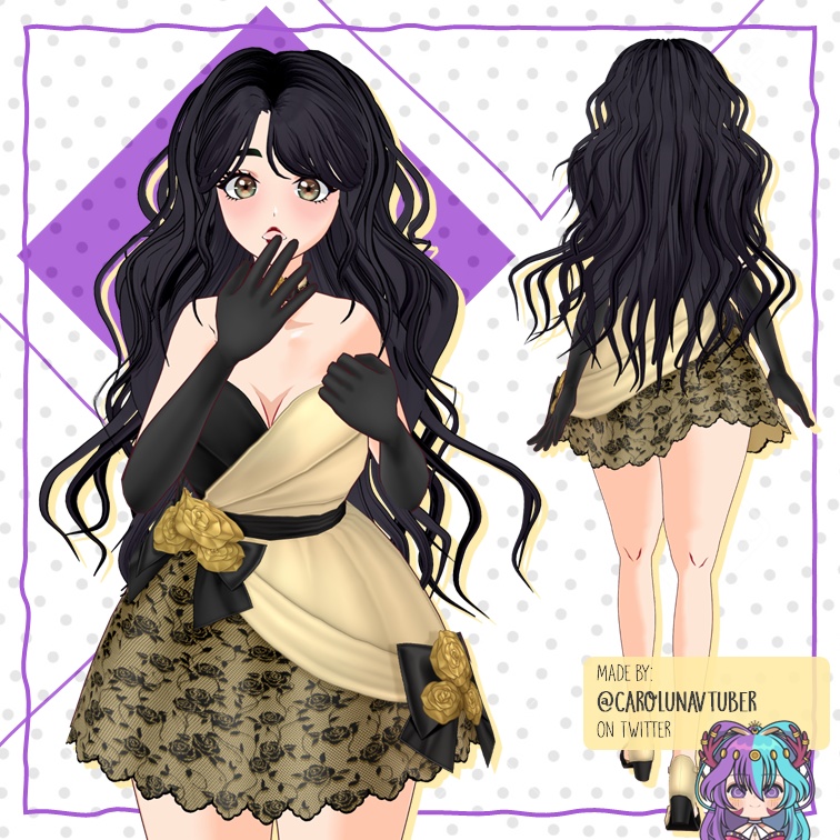 【VROID: Hair】Long and Wavy