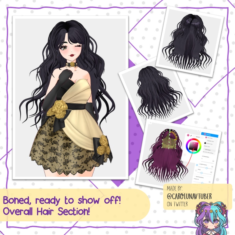 【VROID: Hair】Long and Wavy