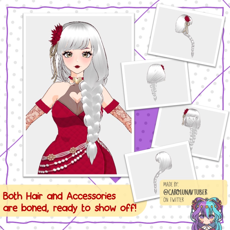 【VROID: Hair】Love side Braid