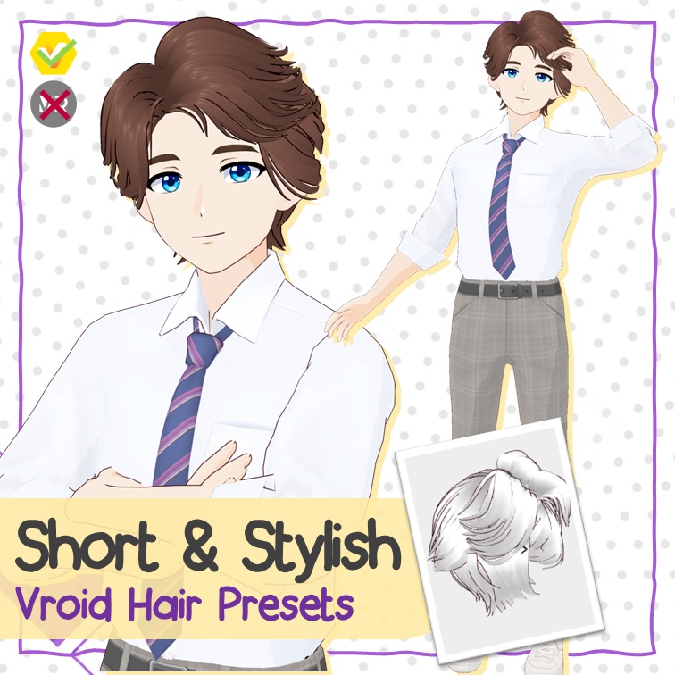 【VROID: Hair】Short and Stylish