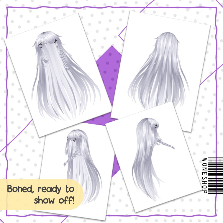 【VROID: Hair】Stylish Long Hair