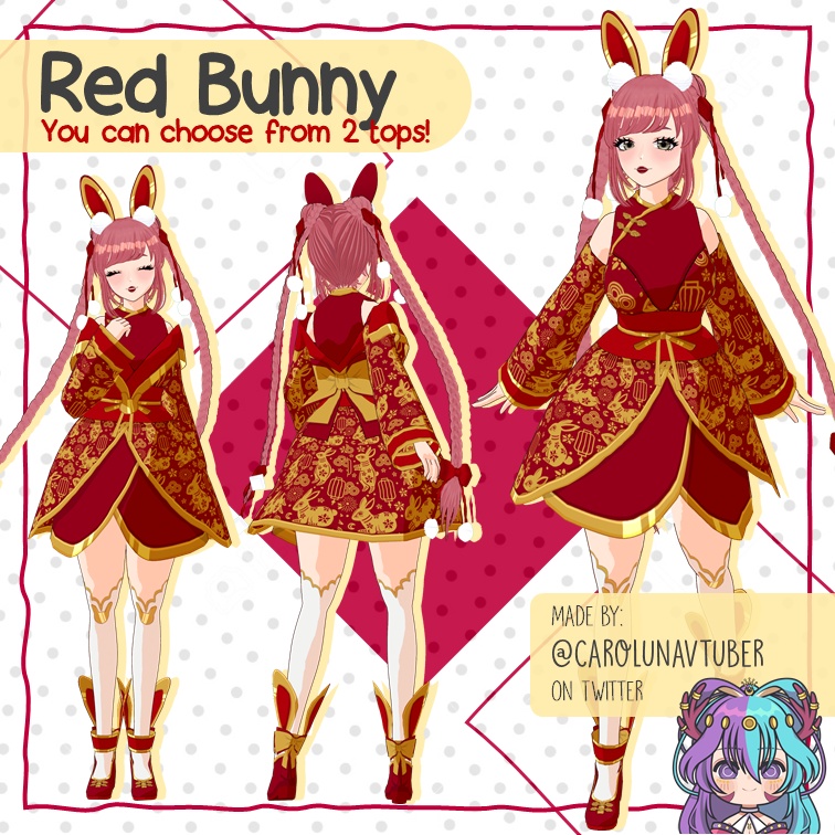 【VROID: Outfit】Bunny Dress