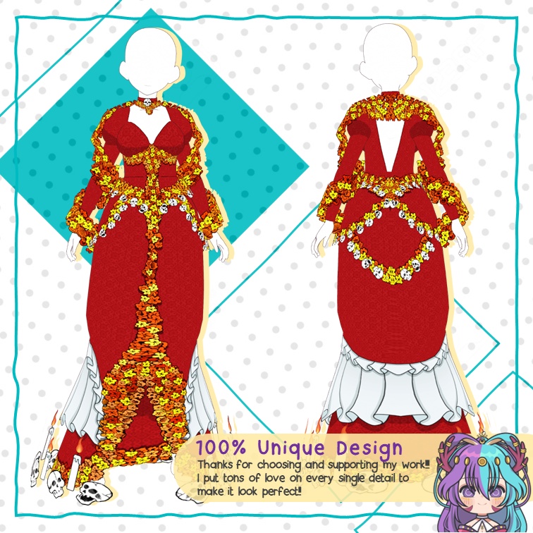 【VROID: Outfit】Cempasúchil Catrina