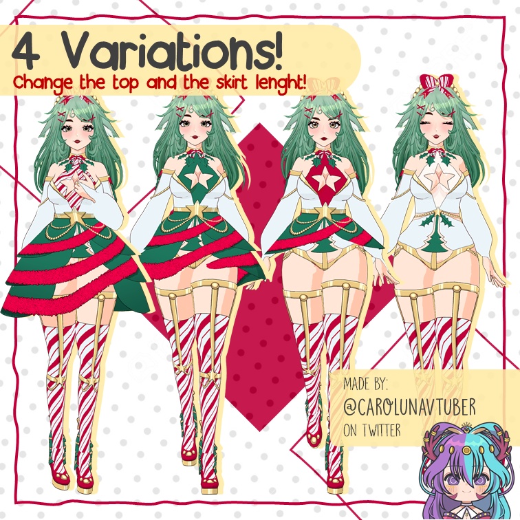 【VROID: Outfit】Christmas Dress Tree