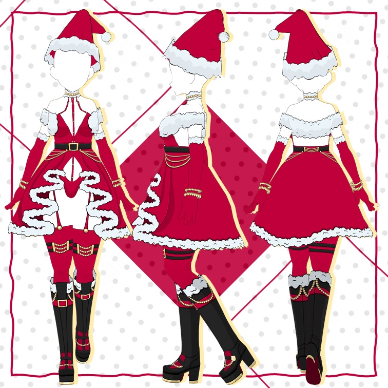 【VROID: Outfit】Christmas Dress Santa