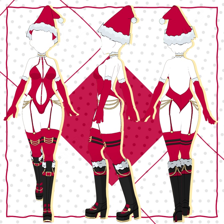 【VROID: Outfit】Christmas Dress Santa