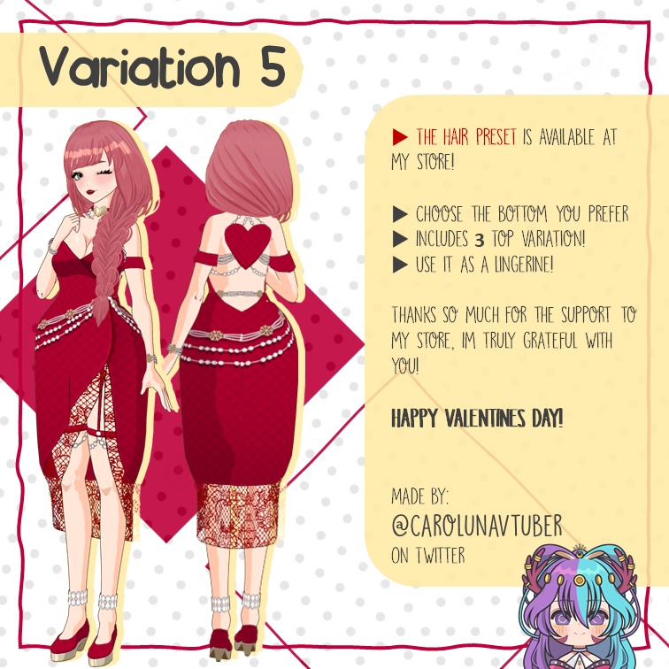 【VROID: Outfit】Love Dress