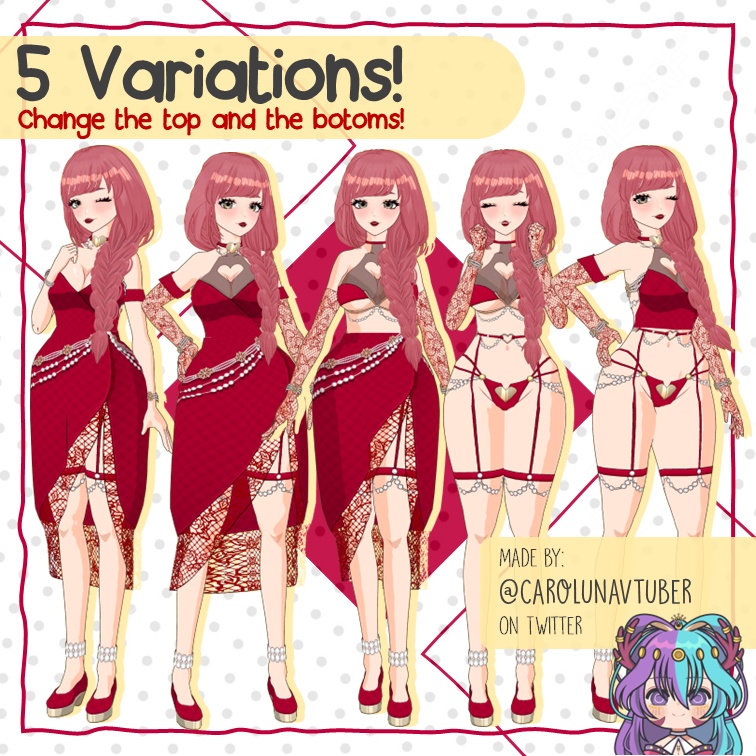 【VROID: Outfit】Love Dress