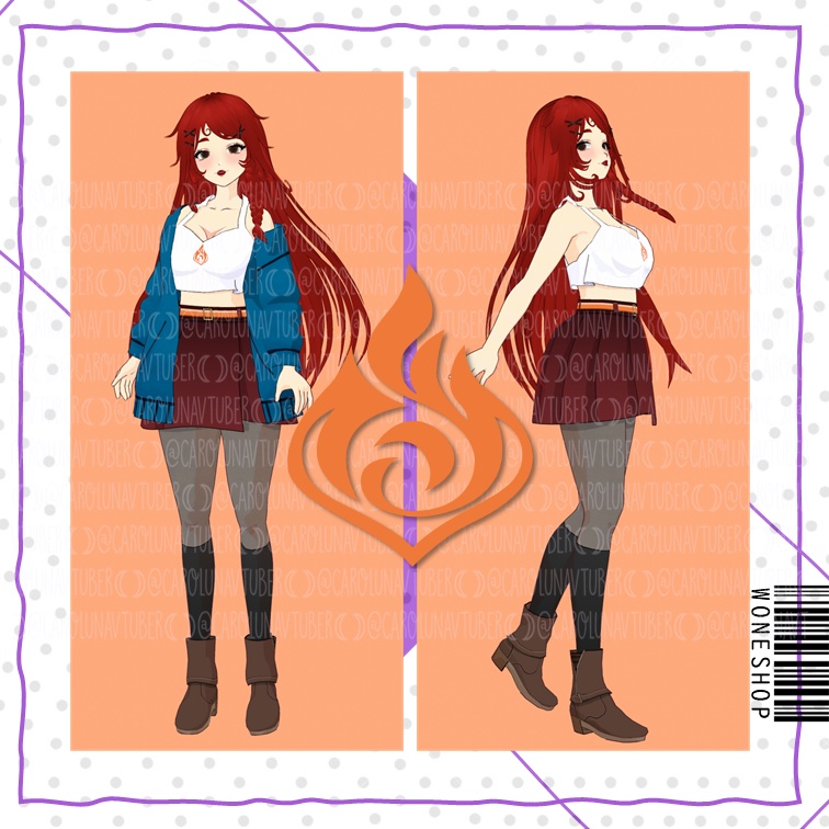 【VROID: Outfit】Confy Elemental Outfit