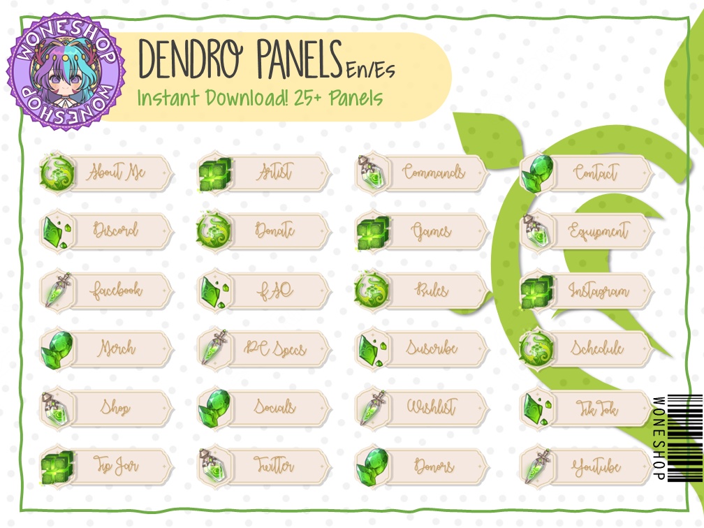 【Twitch: Panels】Elemental Panels