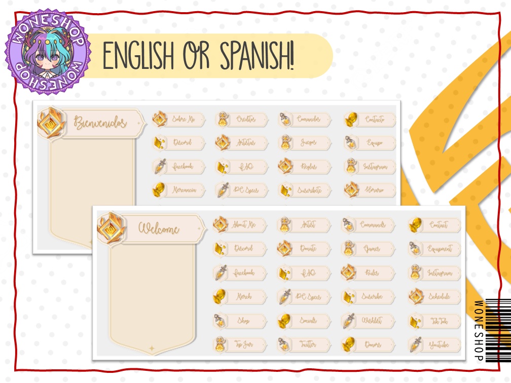 【Twitch: Panels】Elemental Panels