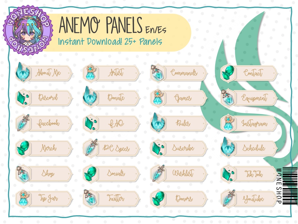 【Twitch: Panels】Elemental Panels
