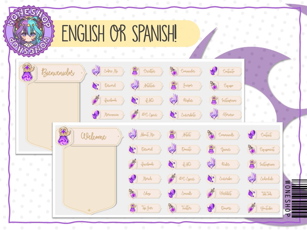 【Twitch: Panels】Elemental Panels