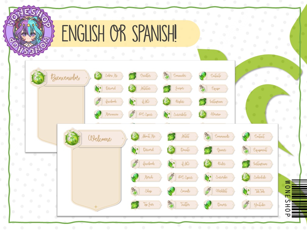 【Twitch: Panels】Elemental Panels