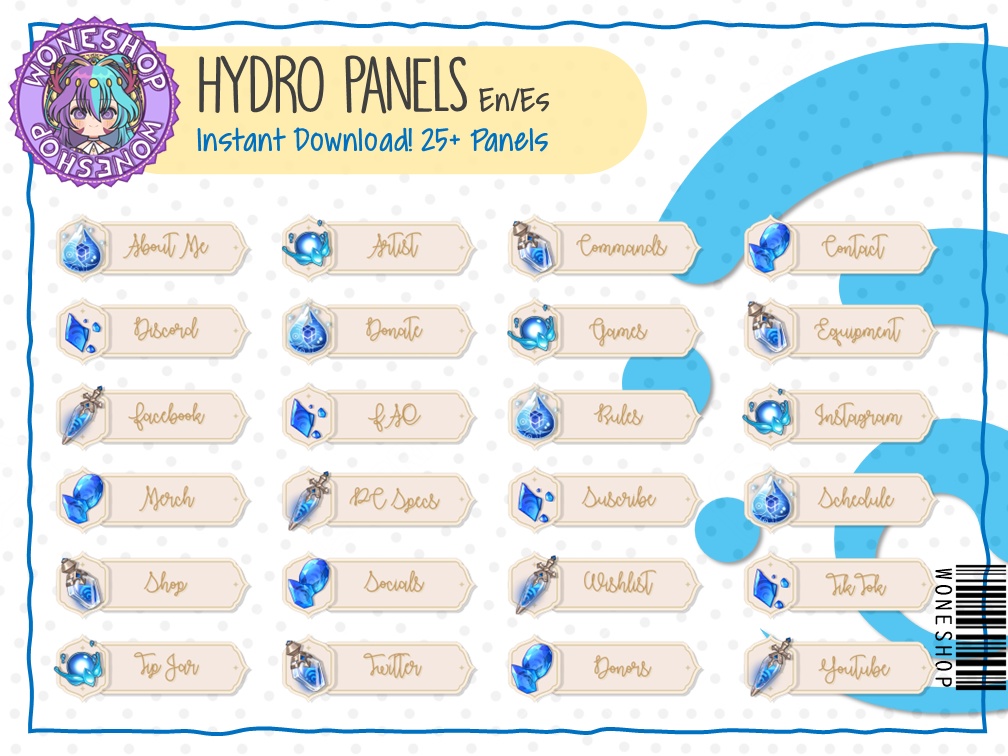 【Twitch: Panels】Elemental Panels