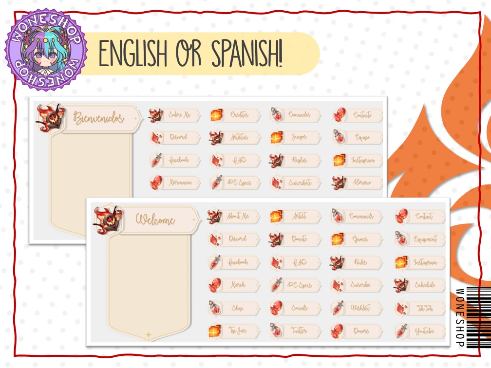 【Twitch: Panels】Elemental Panels