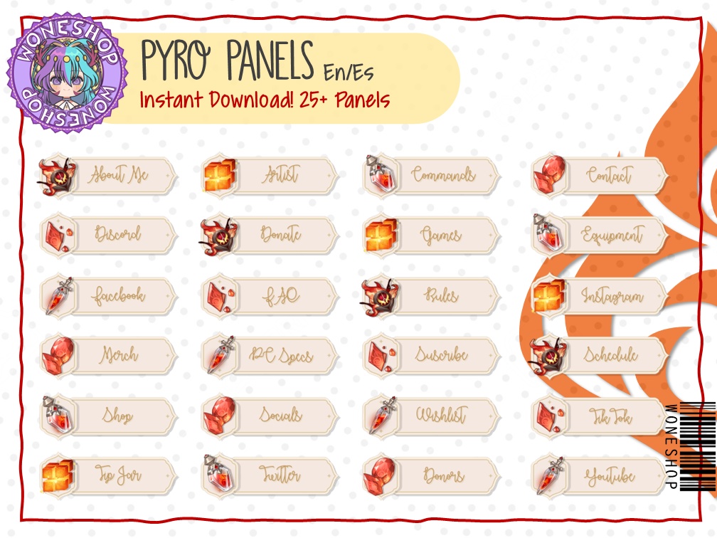 【Twitch: Panels】Elemental Panels