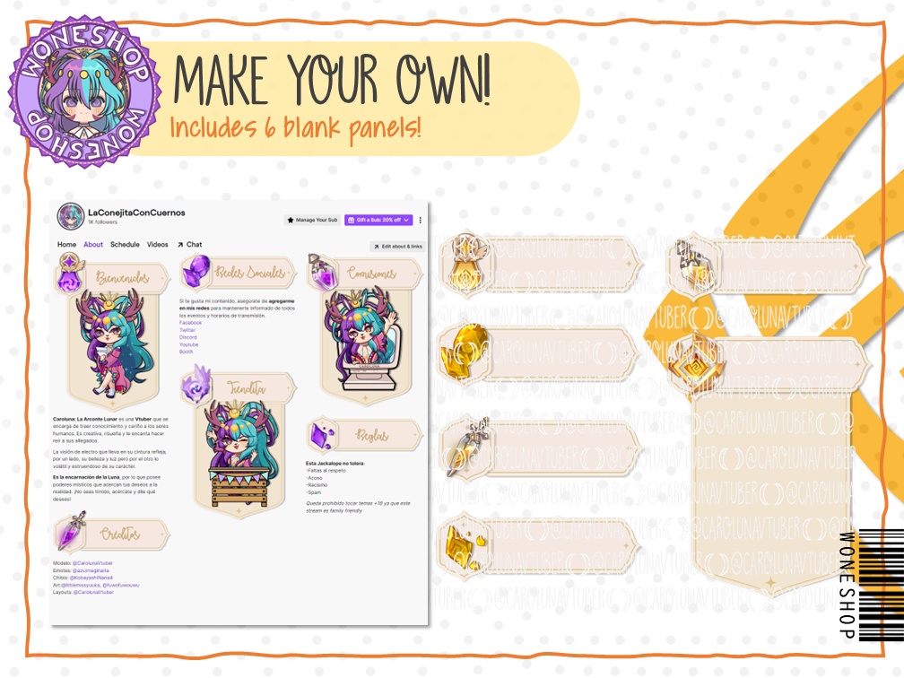 【Twitch: Panels】Elemental Panels