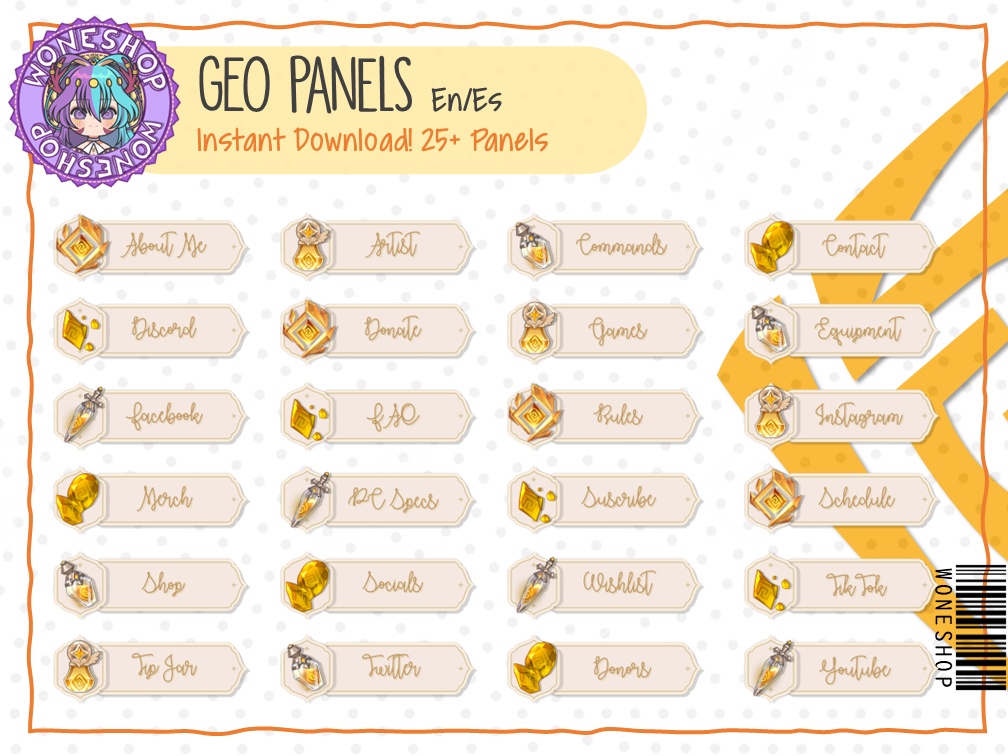 【Twitch: Panels】Elemental Panels