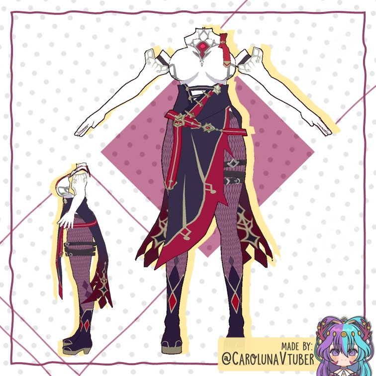 【VROID: Outfit】FAN-MADE Rosaria