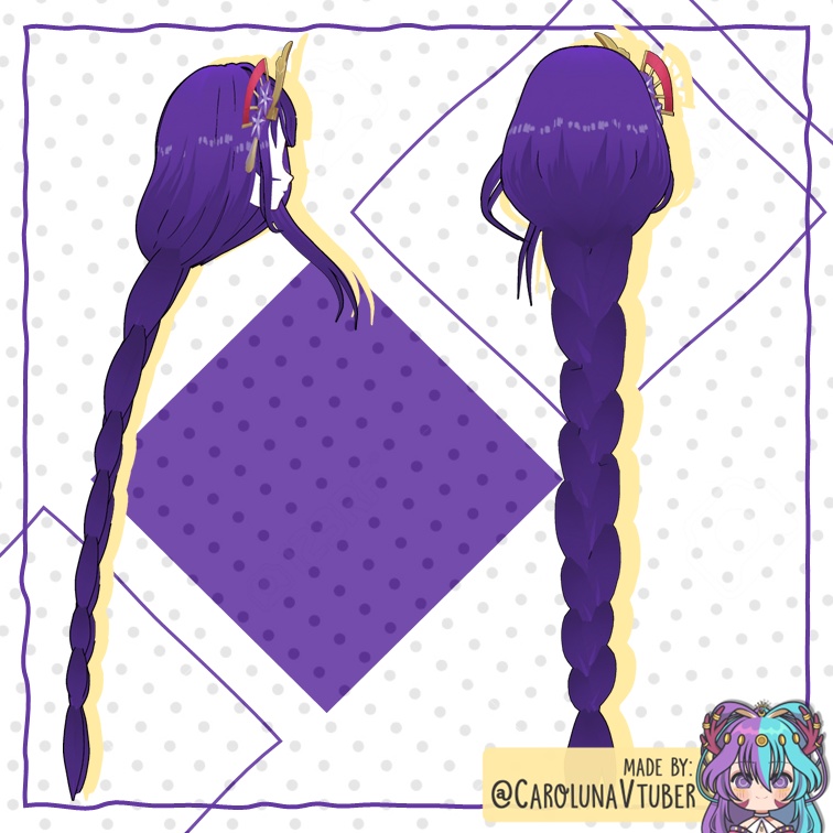 【VROID: Hair】FAN-MADE Raiden Shogun