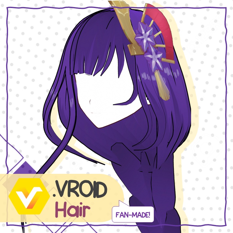 【VROID: Hair】FAN-MADE Raiden Shogun