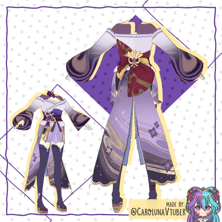 【VROID: Outfit】FAN-MADE Raiden Shogun