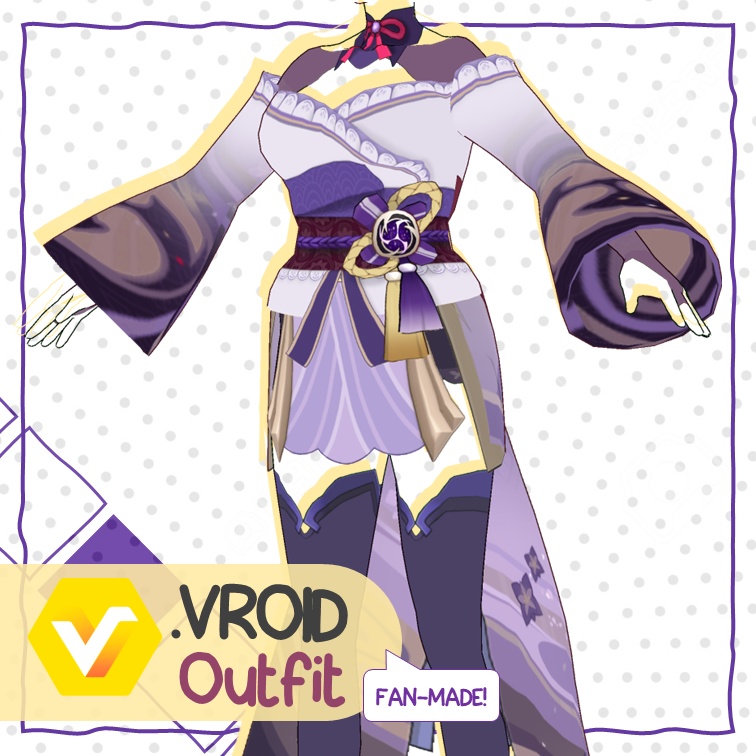 【VROID: Outfit】FAN-MADE Raiden Shogun