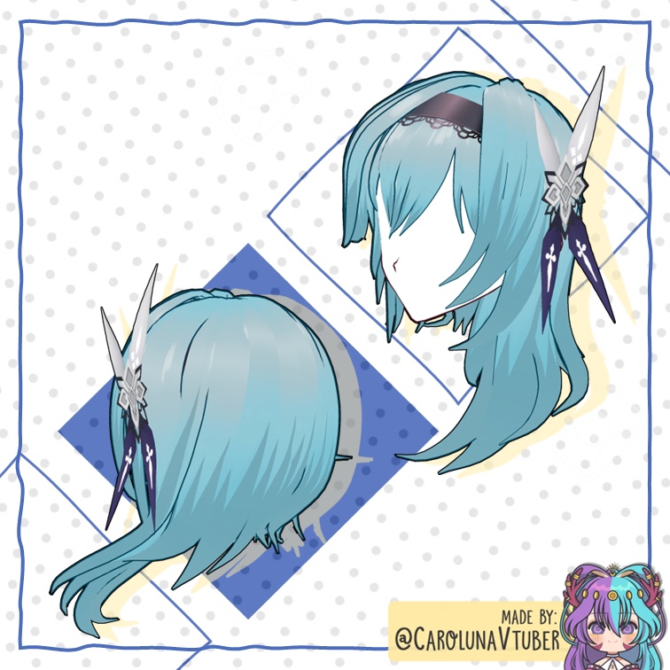 【VROID: Hair】FAN-MADE Eula
