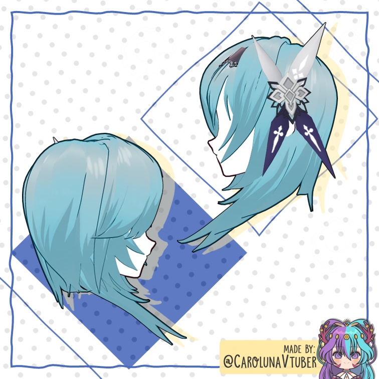 【VROID: Hair】FAN-MADE Eula