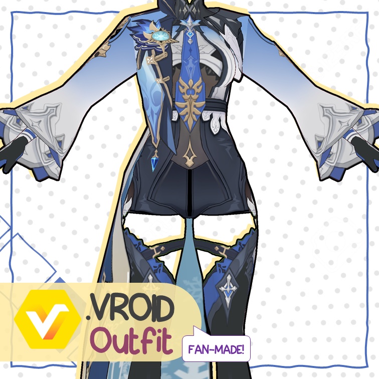 【VROID: Outfit】FAN-MADE Eula 