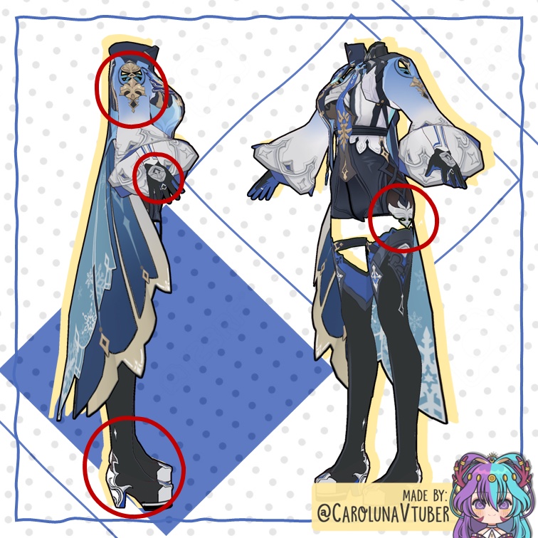 【VROID: Outfit】FAN-MADE Eula