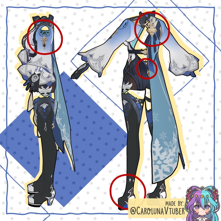 【VROID: Outfit】FAN-MADE Eula