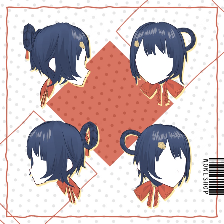 【VROID: Hair】FAN-MADE Xiangling