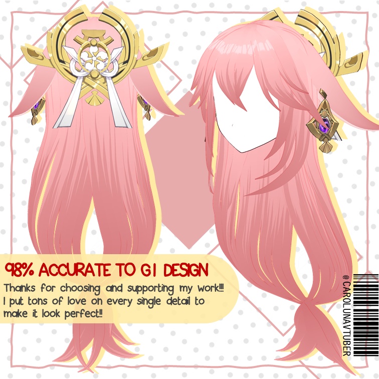 【VROID: Hair】FAN-MADE Yae