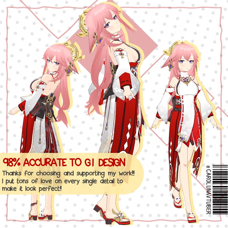 【VROID: Outfit】FAN-MADE Yae