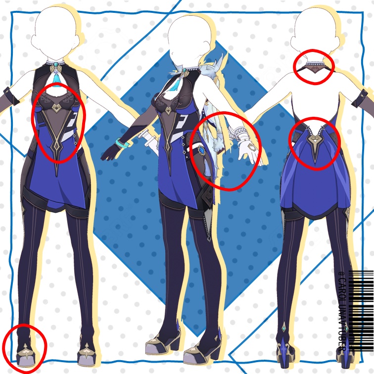 【VROID: Outfit】FAN-MADE Yelan