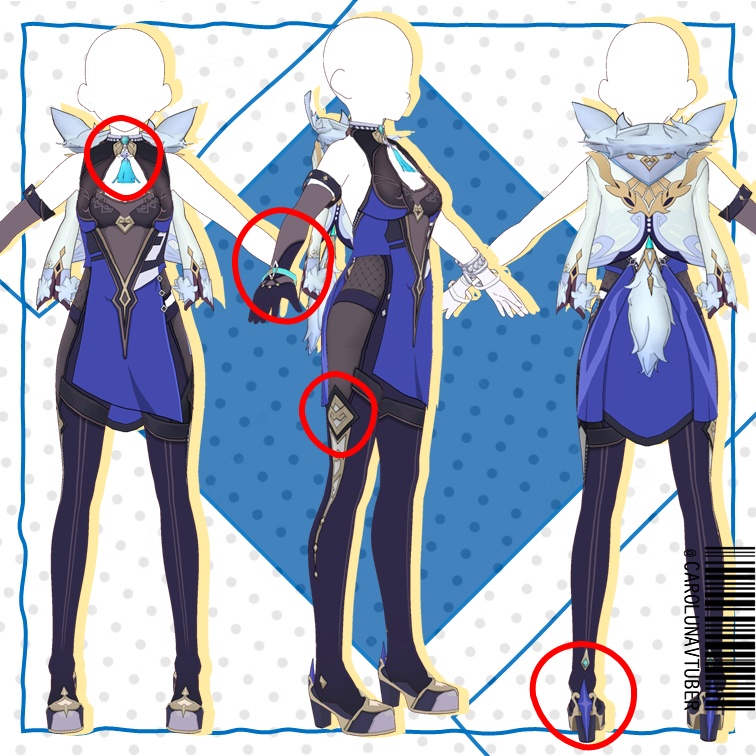 【VROID: Outfit】FAN-MADE Yelan