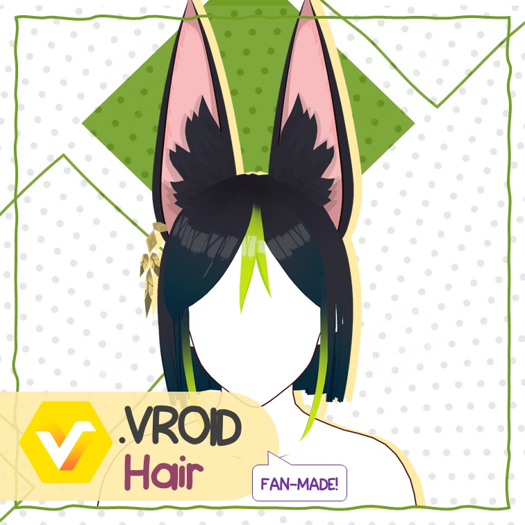 【VROID: Hair】FAN-MADE Tighnari