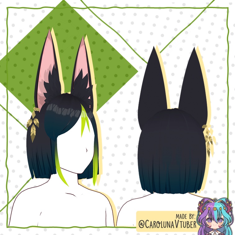 【VROID: Hair】FAN-MADE Tighnari