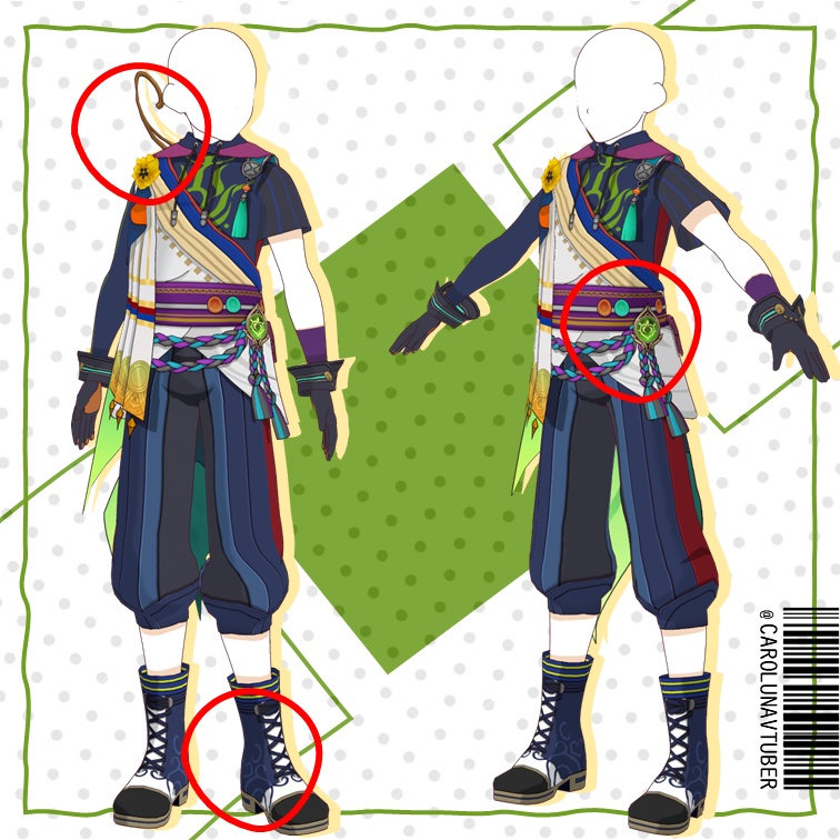 【VROID: Outfit】FAN-MADE Tighnari