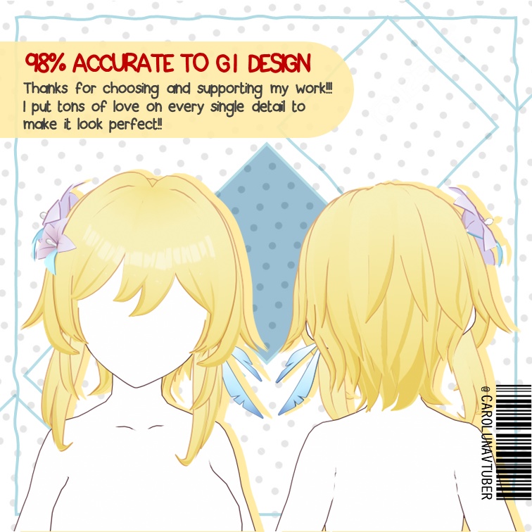 【VROID: Hair】FAN-MADE Lumine